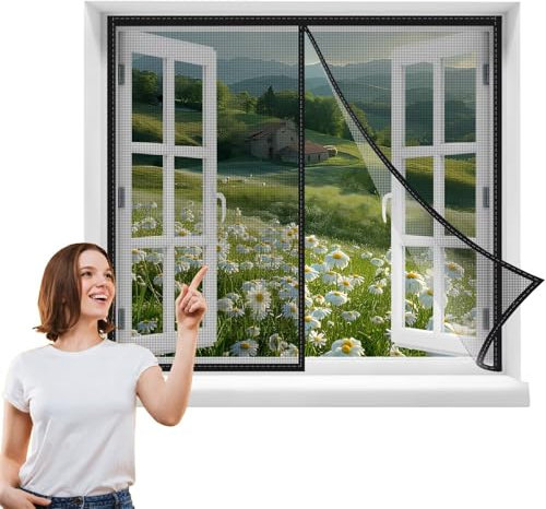 Magnetic Curtain for Magnetic 60x155cm Door Curtain Mosquito Net Made to Measure Door Anti Fly Curtain for Hallways, Doors Black