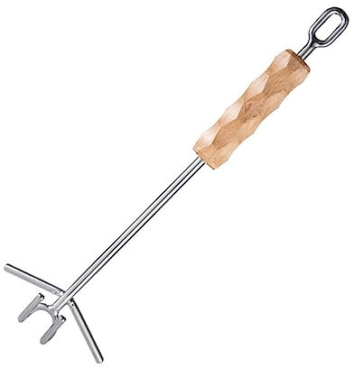 KICHOUSE Pot Lid Opener Camping Oven Lid Lifter Outdoor Cooking Stainless Steel Long Handle Lifter for Camping Pots
