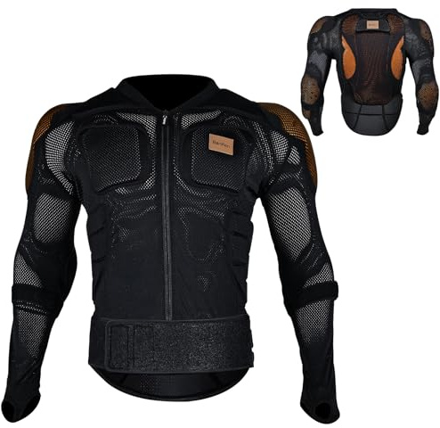 BenKen SBR Sci Body Protector Equipaggiamento di protezione per sport all'aria aperta, schiena e petto, protezione anti-collisione, giacca regolabile per snowboard, pattinaggio, moto, motocross