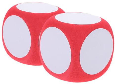 WOONEKY Set Di 2 Dadi in Schiuma Grandi Cancellabili Per Linsegnamento Della Matematica E Giochi Educativi