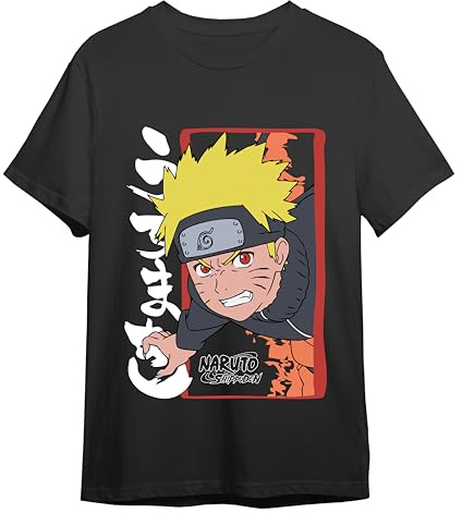 Comic Studio | Naruto T-shirt | Officiell licensierad artikel, Itachi Uchiha, unisex, svart, M, svart, M