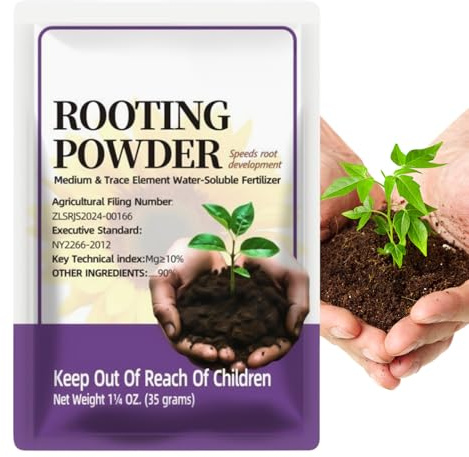 Abono en Polvo para Plantas | Soluble de Absorción Rápida 35g,Abono Fertilizante en Polvo para Trasplante | Para Suculentas, Hortalizas, Orquídeas, Hortensias, Potus,