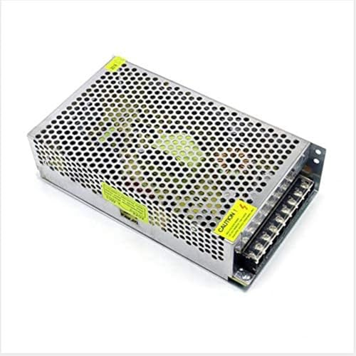 Jeanoko Transformateur D'alimentation à Découpage régulé Universel pour Bande Lumineuse LED, DC 12 V 20 A, Haute Performance, Large Plage de Tension D'entrée, Portable pour un Usage Domestique