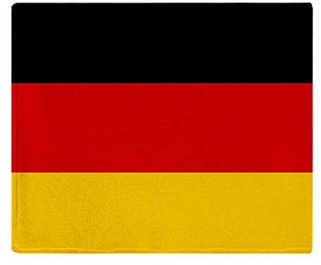 YISUMEI Decke 150x200 cm Kuscheldecken Sanft Flanell Weich Fleecedecke Flagge von Deutschland