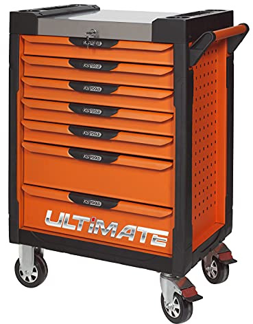 KS Tools 819.0007 Ultimate Orange, 7 Schubladen, Weiß