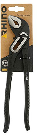 RHINO - Pince multiprise 250 mm entrepassée universelle - Fabriqué en Acier (Chrome Vanadium) - Longueur 250 mm - Permet de serrer, saisir ou maintenir tous types d'objets - Garantie à vie