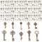 ARTESTAR 150 Pièces Clés Vintage Decoration Mélangé Vieux Bronze Cle de Meuble Vintage Clé pour Décoration Mariage Antique Décoratif Collier Pendentif