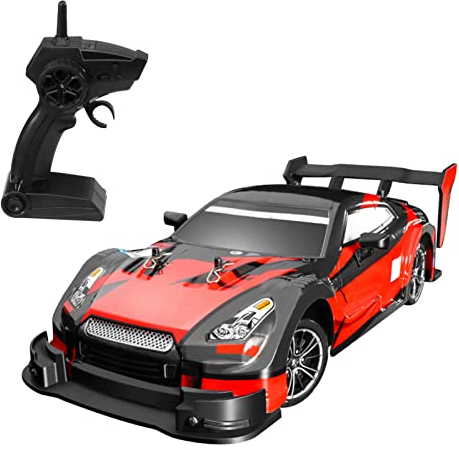 Irfora Fernbedienung Drift Auto 1/16 Fernbedienung Auto 2,4 GHz 4WD 30 km/h Fernbedienung Rennwagen High Speed Kinder Geschenk RTR