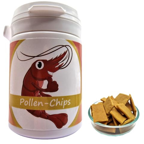 Shrimp Chips Blütenpollen / 35g / Futter für Garnelen und Wirbellose