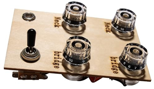 LAMSAM Vorgelöteter Kabelbaum für Gitarren mit Humbucker-Tonabnehmer, modernes Kabelset mit Potentiometern, orangefarbenen Kondensatoren, Kippschalter, Ausgangsbuchse zur Verbesserung des