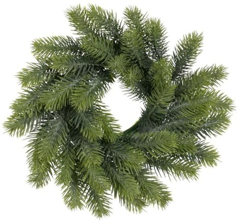 BigBuy Christmas Corona di Natale Verde PVC 30 x 30 cm