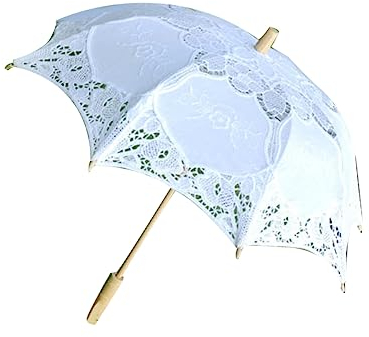 ifundom Hochzeit Spitze Regenschirm Dame Bühne Zeigen Fotografie Dekorative Regenschirm Für Bräute Brautjungfern