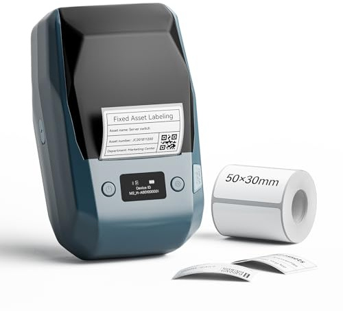 NIIMBOT M2 Bluetooth Label Maker Machine, Thermal Transfer Technology, Long Lasting Label, 20-50mm Printing Width, Versatile APP Editing,300DPI