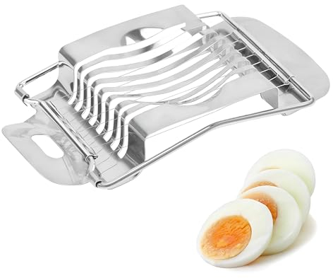 Cortador de huevos profesional, cortador de huevos, cortador de huevos, de acero inoxidable, para discos redondos y ovalados