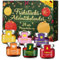 Calendario de Adviento para desayuno, mermelada de Alemania, confitura, Navidad 2024, 24 vasos, set de regalo