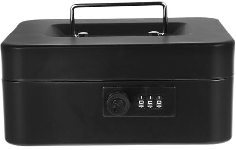 STOBOK Verschließbare Box als Aufbewahrungsbox Abschließbare Geldkassette für Metallaufbewahrungsbox mit Schloss Sicher und Praktisch als Spardose oder Schmuckbehälter