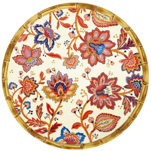 Les Jardins de la Comtesse - Teller flach aus Melamin mit Blumen Ø 28 cm - Kollektion Jaipur