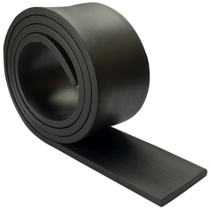 Gummiremsor 1 m halkfri gummirulle (50 x 3 mm) | Anti-vibrationsrullar Anti-vibrationsmatta Stötsäker och halkfri Lämplig för verkstadsindustrin Ecc