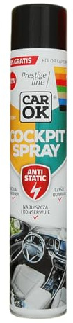 TRANS - PAL Cockpit Shine Car Interior Cleaner Spray, 300ml, Various Scents, Cleans Dashboards and Trims, Anti-Static, For Plastic, Rubber and Vinyl, Ideal for Car Detailing (LEATHER)