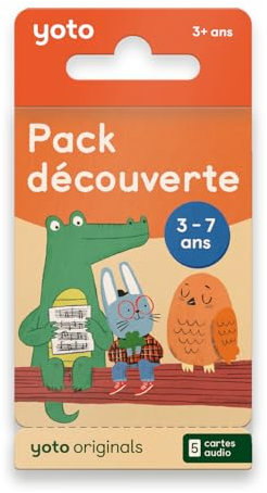 Yoto - Pack découverte 3-7 Ans, Collection de Livres Audio pour Enfant en français à écouter sur conteuse et boîte à Histoires pour Enfant Player et Mini, premières Histoires 3 à 7 Ans