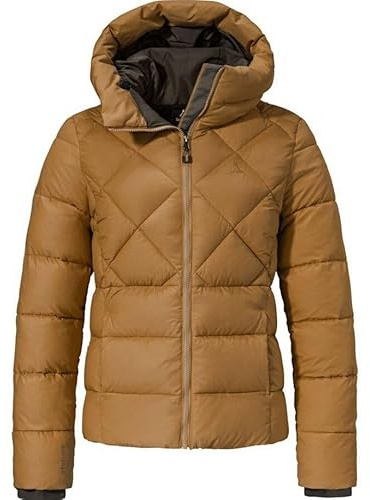 Schöffel Ins Jacket Boston L Giacche Termiche in Piuma, Caramello, 52 Donna