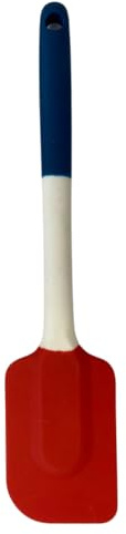 MASTRAD - F10230 - Spatule - Maryse - Pâtisserie Desserts Nappage - Unibloc - En Silicone - Ne Raye Pas Les Casseroles - Drapeau Français