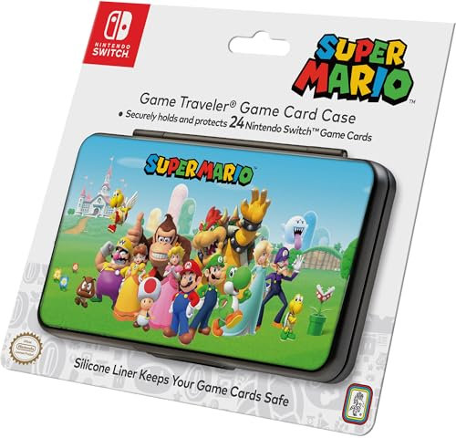RDS Nintendo Switch Game Card Case - Super Mario - Holds 24 Game Cards and 4 microSD Cards