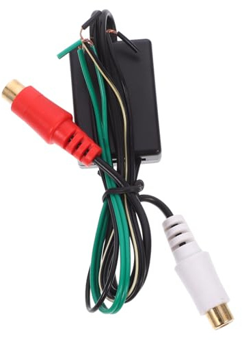 Luxshiny Convertidor de Salida de Línea para Sistemas de Audio de Coche y Hogar, Cable Adaptador de Altavoz Resistencia al Impacto y Durabilidad en Abs