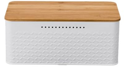 jiingekk Panera extra grande de metal para cocina, soporte de pan vintage con tapa, contenedores de almacenamiento de pan que ahorran espacio