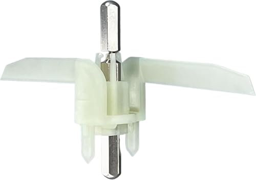 DEKAROX Durchlaufschnitzlerflügel kompatibel mit Bosch 10004361 für MUM4 MUZ4 Küchenmaschine, hochwertiger Kunststoff-Metall