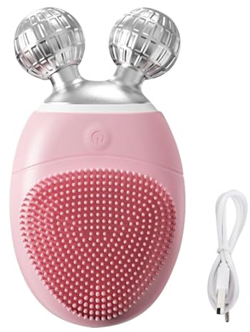 Brosse de nettoyage du visage - tête de silicone, vibration électrique | Dispositif de massage du visage étanche avec 5 niveaux d'intensité, outil de beauté doux pour les hommes et les femmes pour les