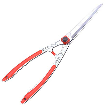 Garden Shears Hedge Trimming Borders Boxwood and Bushes Manual Hedge Clippers with Blade and Comfort Grip Aluminum Handles