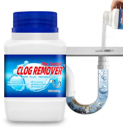 NoxGule Desatascador Tuberias, Desatascador Tuberias Profesional, Pipeline Dredging Agent, Desatasca Rápidamente, Previene Obstrucciones y Malos Olores, Apto para Inodoros, Fregaderos y Desagües, 260g