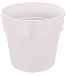 Elho B.for Original Rond 18 - Pot De Fleurs pour Intérieur - Plastique 100% recyclé - Ø 18.0 x H 16.5 cm - Blanc/Blanc