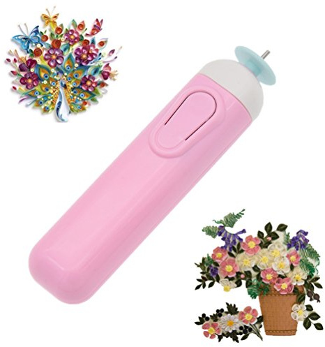 ODETOJOY Utensili Quilling Penna Attrezzo per Filigrana di Carta Strumento per Filigrana di Carta elettrico quilling automatizzato rosa