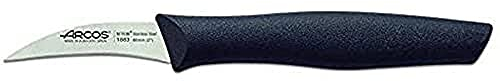 Arcos Serie Nova Caja 12 uds Cuchillo Mondador, Hoja de Acero Inoxidable de 60 mm, Mango de Polipropileno Color negro (12 UDS)