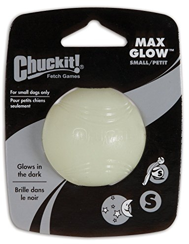 Chuckit! (4 Pack Max Glow in The Dark Fetch Dog Toy Small