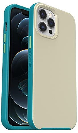 OtterBox Slim Series skal för iPhone 12 Pro Max med MagSafe, stöttåligt, fallsäkert, supertunt, skyddande skal, testad till militärstandard, Grå/Grön
