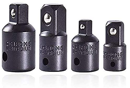 Bestgle 4 Pcs per Ratchet Chiavi da 1/4 3/8 1/2 Adattatore per Chiavi a Brugola, Adattatori per Chiavi a Bussola Adattatore a Spina e Riduttore