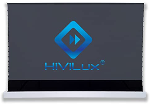 HiViLux® Suelo Tension Motor CLR/ALR Lienzo para proyector UST: HiViPrism Cinema HDR de alto contraste, 8K/4K/3D 92 16:9 Blanco