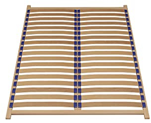 ADGO Lattenrost, Betteinsatz, Flexibler Rahmen aus Birkenstreifen, aus Birke, Selbstmontage, Geeignet für alle Matratzen, mit Leisten Latten Holzlatten, Flexibel, Gebogen, für das Bett (140x200)