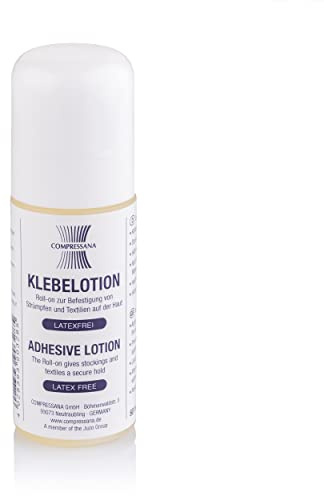 COMPRESSANA Klebelotion für Kosmetik, Stütz- und Kompressionsstrümpfe Hautklebe im praktischen roll-on Klebestift (60 ml)