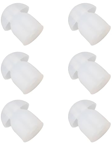 Jopto Coque en Caoutchouc de Silicone de Remplacement Embouts supplémentaires Earbud pour Motorola Baofeng Kenwood Yaesu Talkie Walkie Écouteurs Surveillance Tube Acoustique Oreillette (Lot de 6)