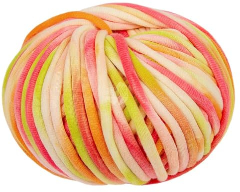 LANA GROSSA Gelato | Weiches, gefülltes Baumwoll-Schlauchbändchen mit buntem Sprenkeldruck | Handstrickgarn aus 52% Baumwolle & 48% Polyamid | 100g Wolle zum Stricken & Häkeln | 80m Garn FB 2