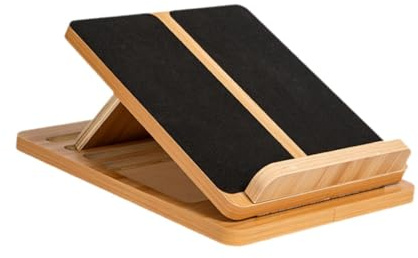 JISADER Schrägbrett aus Holz, Schrägbrett, Wadenstrecker, Keilbrett, rutschfeste Oberfläche, Fußstrecker, Schrägbrett, Übung, Yoga, Sport