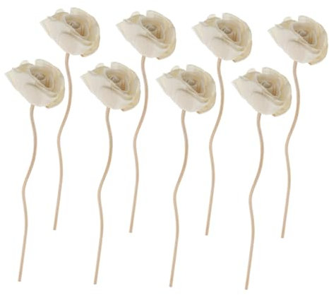 RORPOIR 2sets Blume Form Diffusor Sticks Rattan Reben Wohnkultur Diffusor Minen 8 Stücke * 2