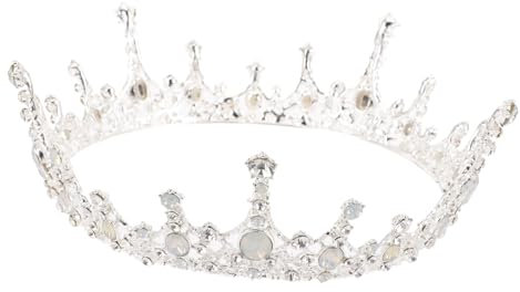 Beatifufu Brautkrone Im Barockstil Hochzeitskopfschmuck Zarte Kopfbedeckung Damenkrone