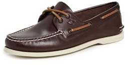 Sperry Men's Authentic Original 2-Eye Leather Boat Shoe, Dark Brown, 10