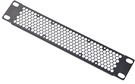 GeeekPi Vented 10 pulgadas 1U Panel de metal en blanco Montaje para escritorio RackMate T1/T0/T2 y 10 pulgadas Server Rack Oro Network Gabinete