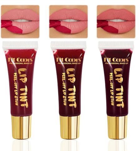 3 Farben Lip Tint Peel Off, Lip Stain Peel Off, Matte Magic Lipgloss, Lip Tint Peel Off, Lip Stain, Getönter Lip Stain Im Antihaft-Becher, Peel Off Lip Stain, Magic Cup